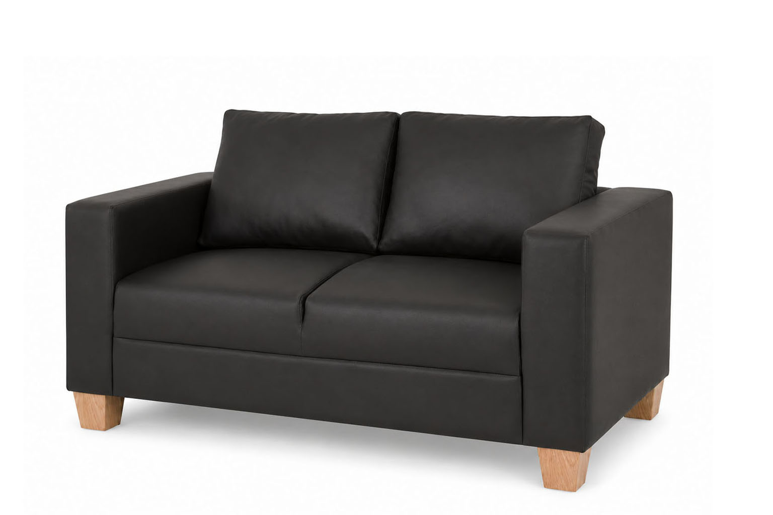 2 SEATER SOFA BLACK PVC
