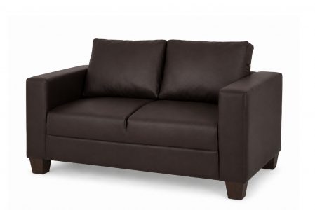 2 SEATER SOFA BROWN PVC
