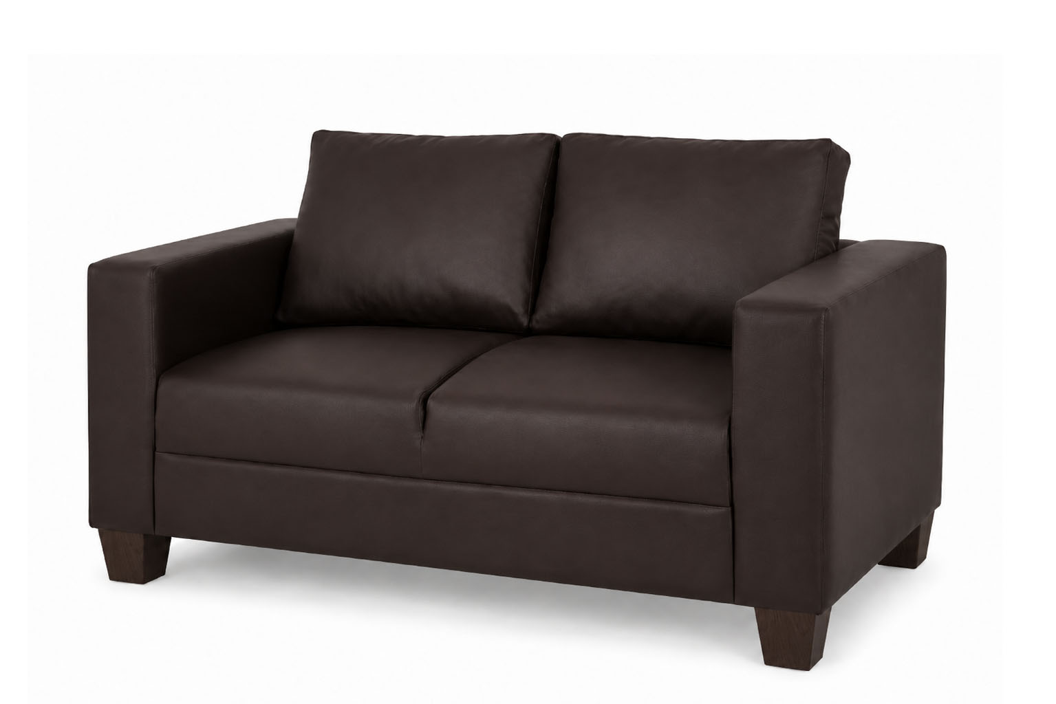 2 SEATER SOFA BROWN PVC