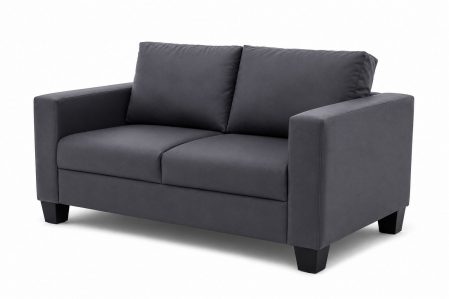 2 SEATER SOFA GREY PVC