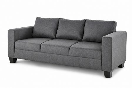 3 SEATER SOFA VICTORIA GREY FABRIC