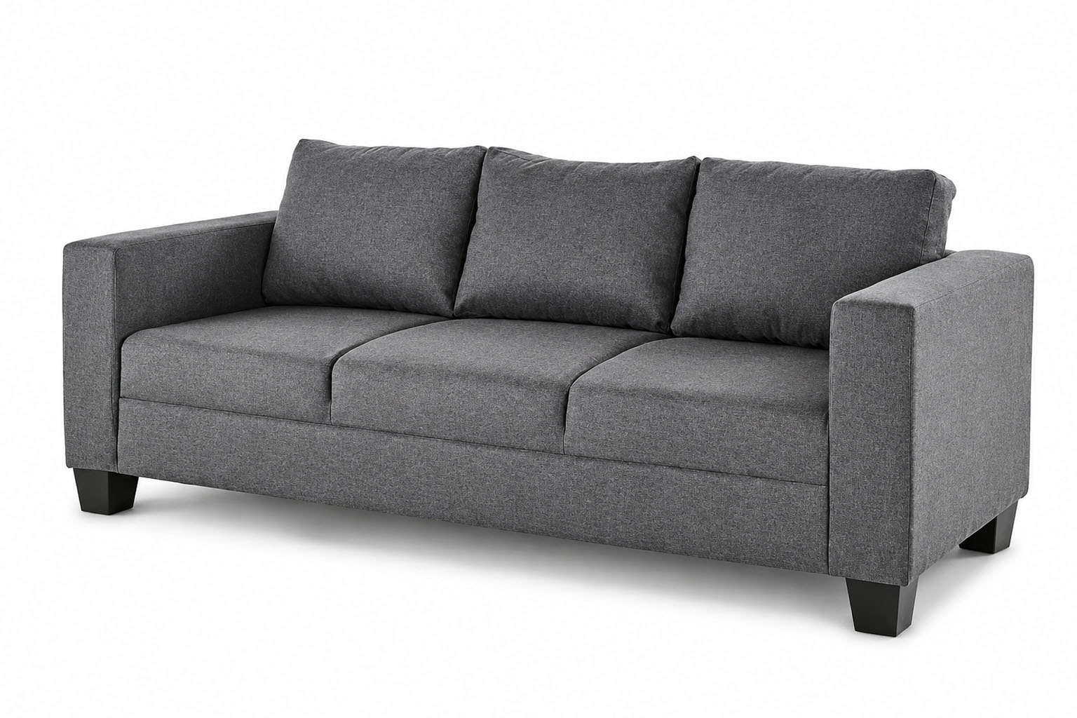 3 SEATER SOFA VICTORIA GREY FABRIC