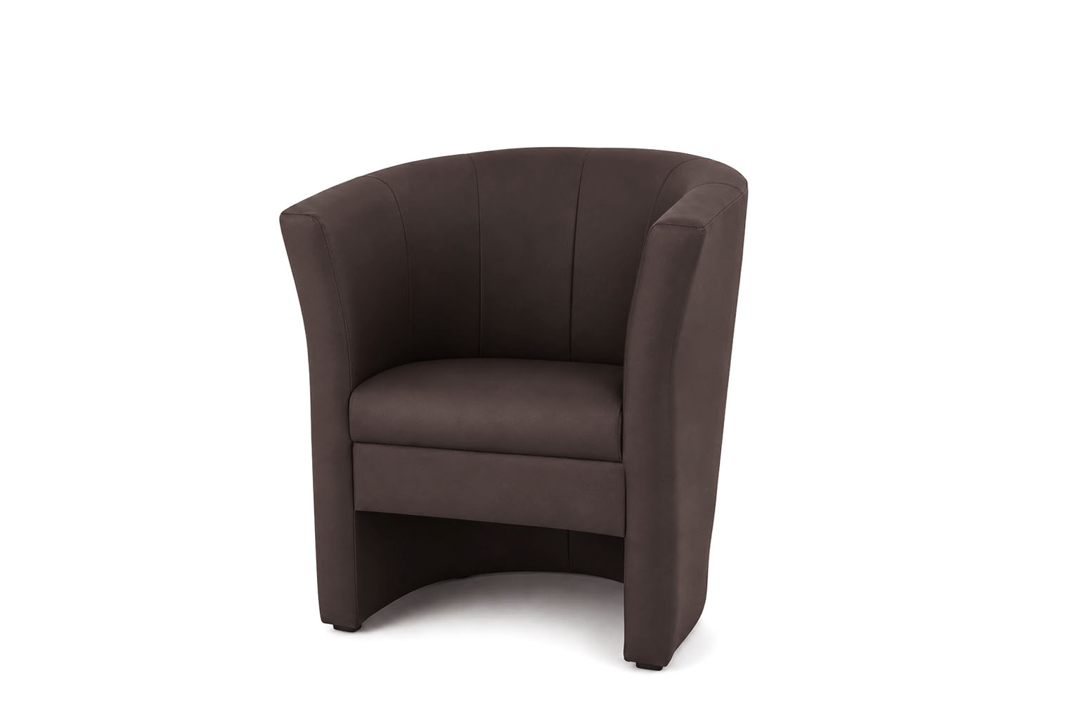 TUB CHAIR BROWN PVC