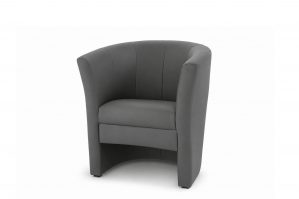 TUB CHAIR GREY PVC