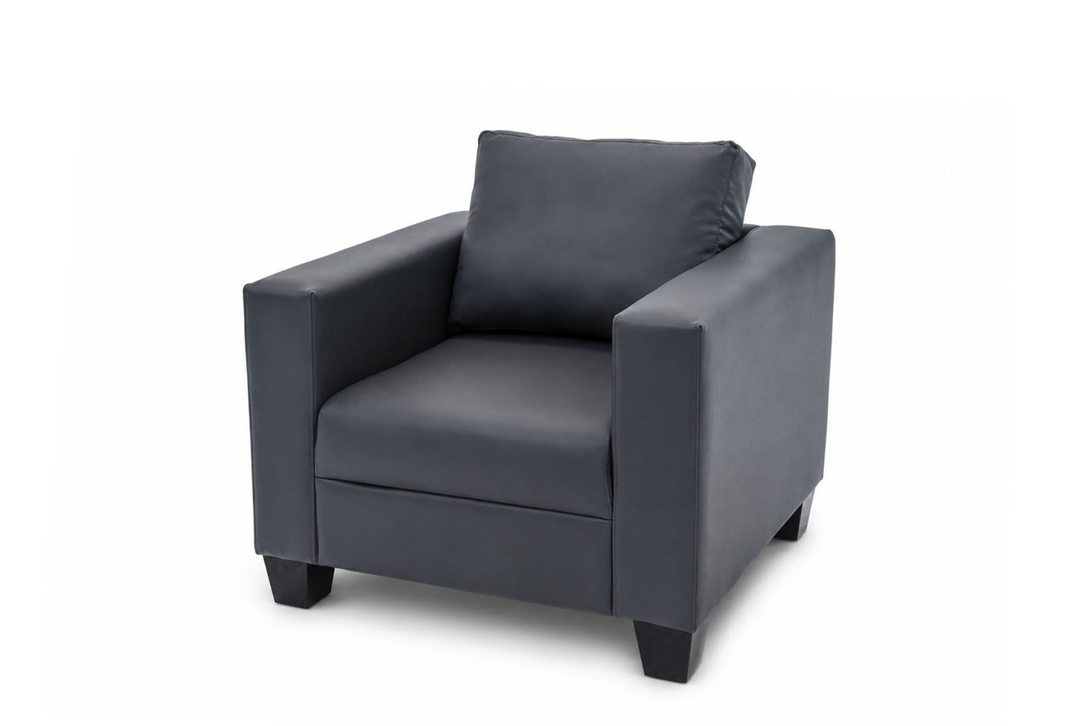 1 SEATER SOFA VICTORIA GRAY PVC